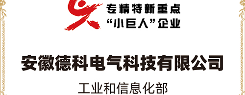 「小巨人 大分量」| 老子有钱lzyq88电气荣获“国家专精特新重点小巨人企业”称号！