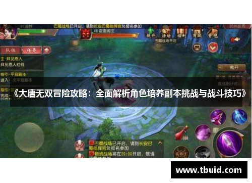 《大唐无双冒险攻略：全面解析角色培养副本挑战与战斗技巧》